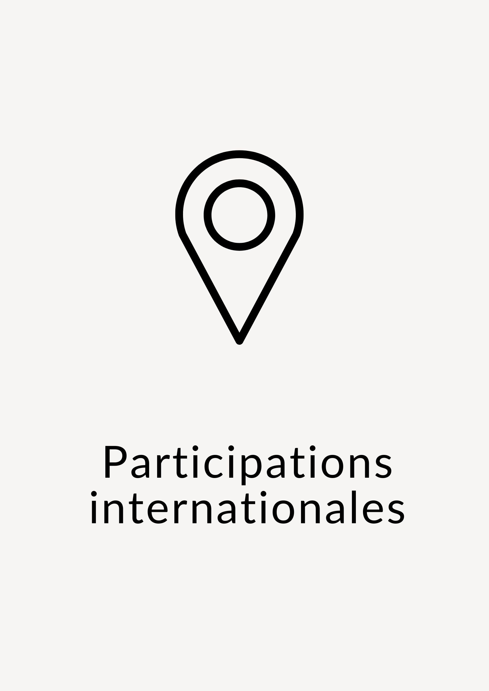 Participations internationales